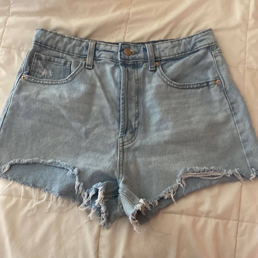 Target jeans shorts Blue multiple button